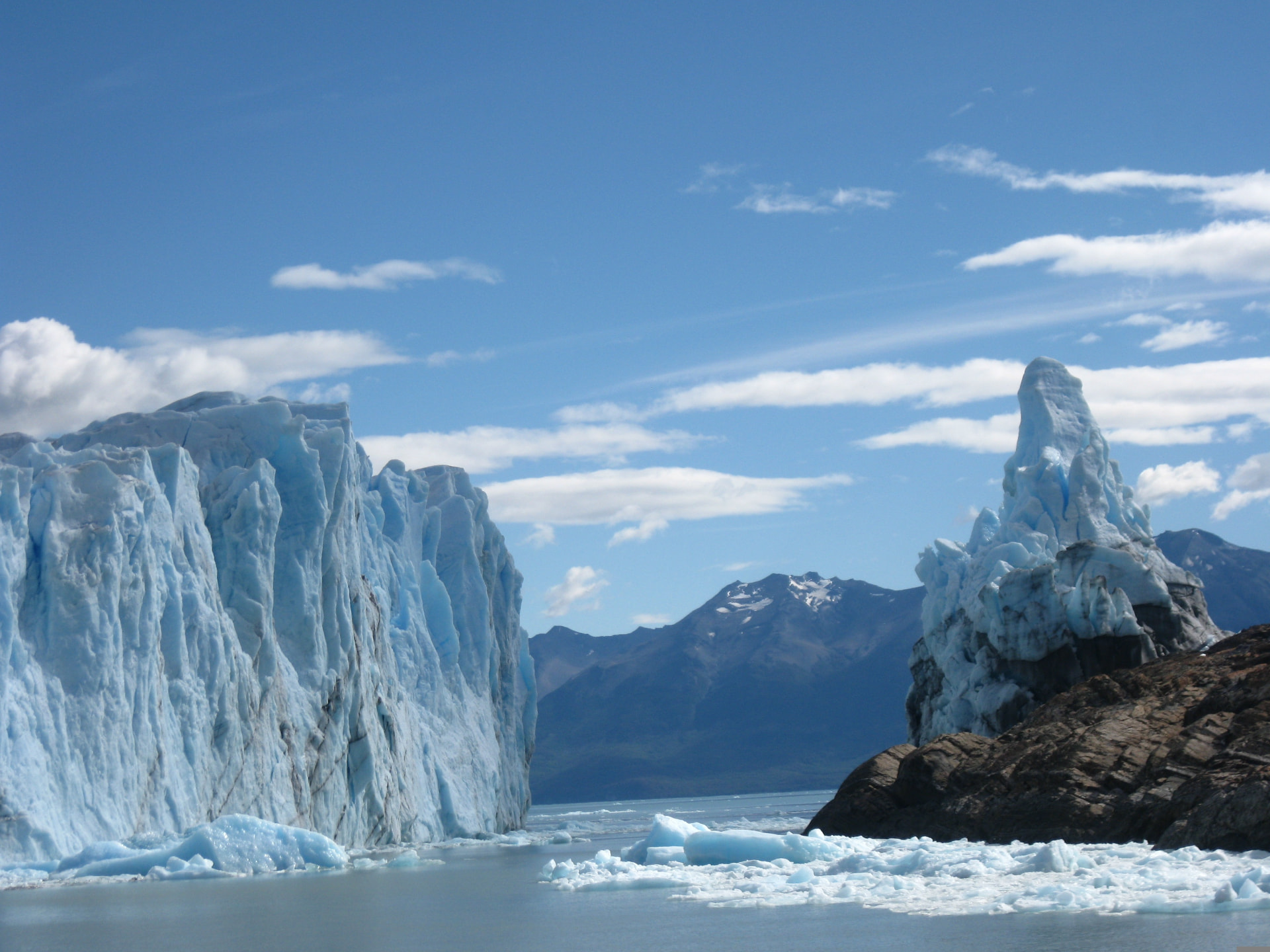 De Perito Moreno-gletsjer bij El Calafate