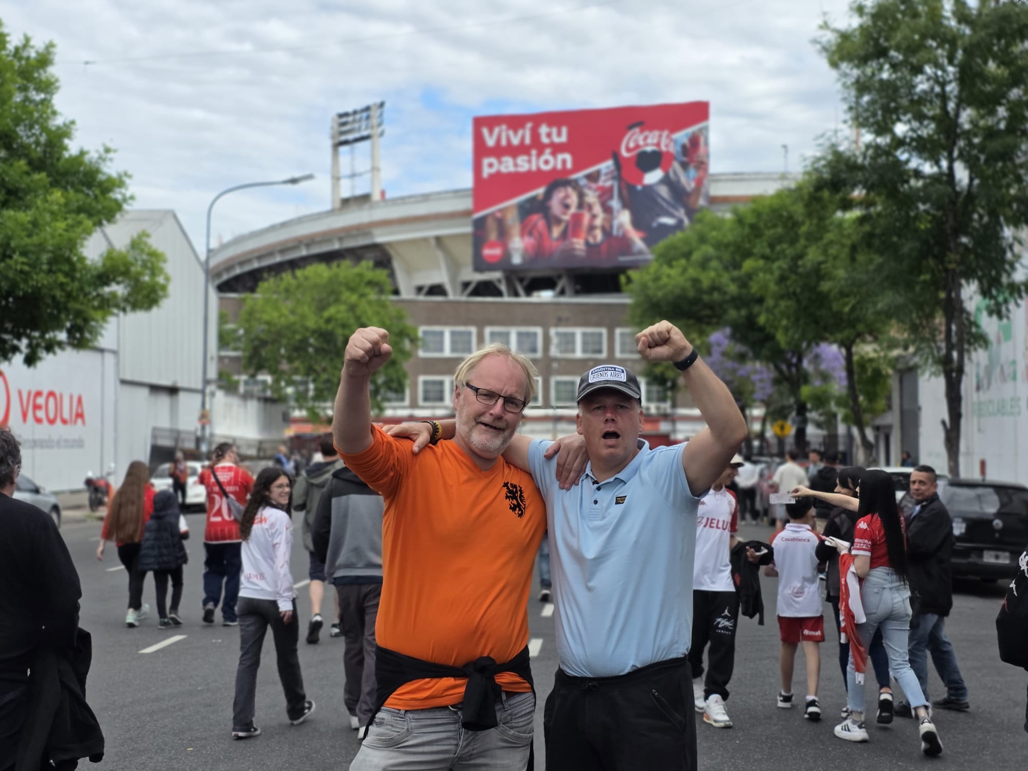 Klanten bij het stadion van Huracán