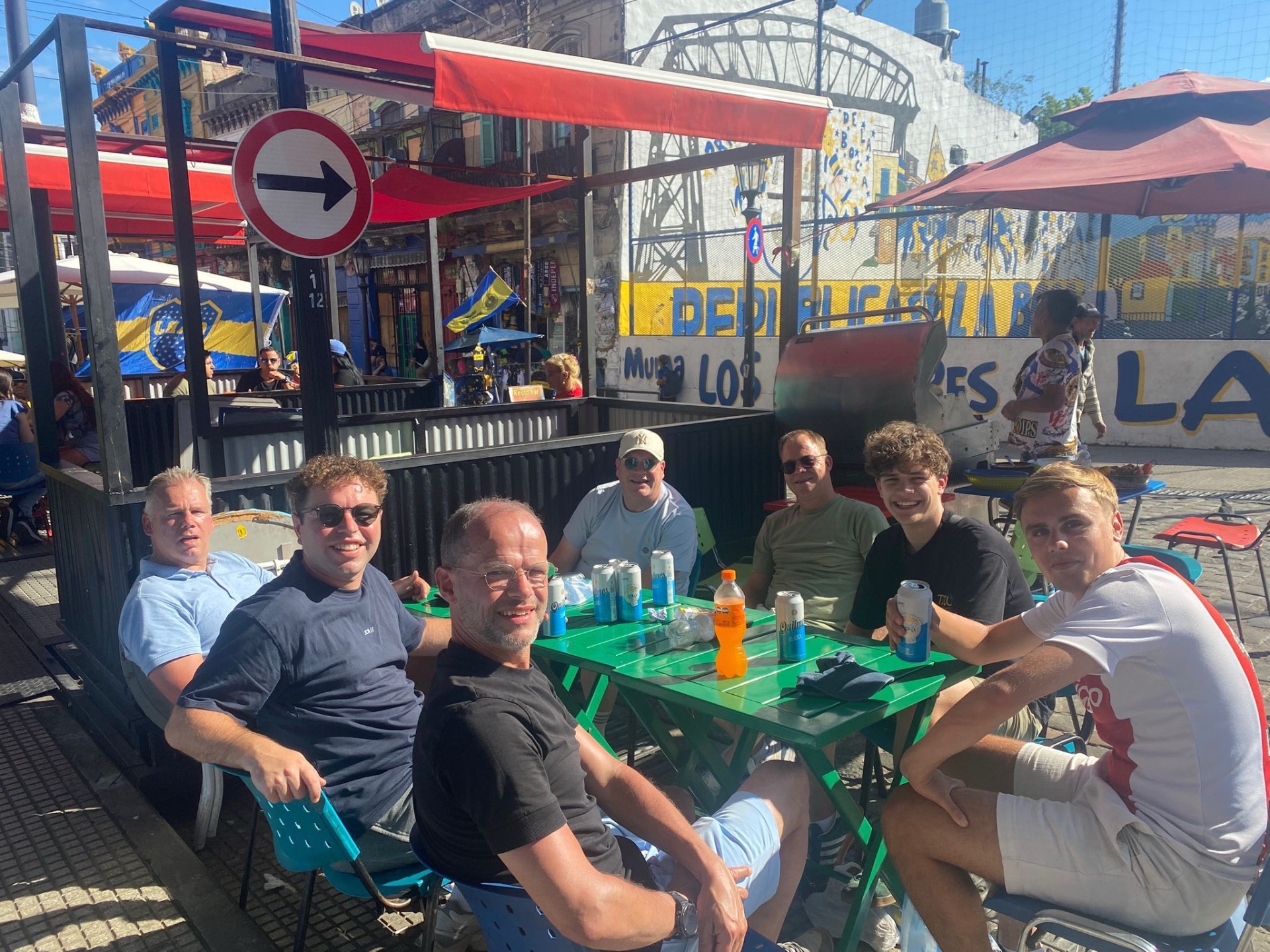 Op het terras in La Boca, Buenos Aires
